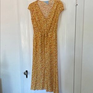 Draper James Yellow Floral Dress